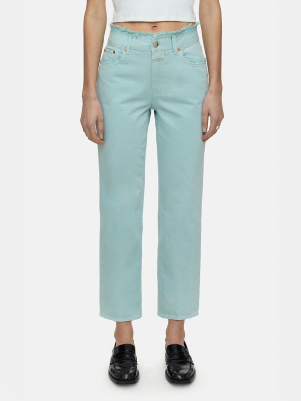 CLOSED Milo Frayed Waistband Jeans in Amalfi Sea Size 29